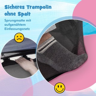 Costway Ροζ Τραμπολίνο Ø165cm με Δίχτυ Ασφαλείας για Παιδιά άνω των... Costway Ροζ Τραμπολίνο Ø165cm με Δίχτυ Ασφαλείας για Παιδιά άνω των...