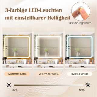 Costway Σετ Τουαλέτας Μακιγιάζ με Ενσωματωμένο Σταθμό Φόρτισης και ... Costway Σετ Τουαλέτας Μακιγιάζ με Ενσωματωμένο Σταθμό Φόρτισης και ...