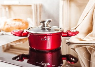 Σετ Κατσαρόλες 3 τμχ Κόκκινο ZILNER ZL-8561
