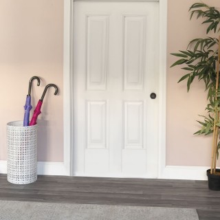 Galileo Λευκή Γυαλιστερή Σιδερένια Ομπρελοθήκη Σφυρήλατης Κουβέρτας...