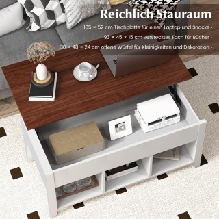 Costway Πολυλειτουργικό Τραπεζάκι Καφέ με Ανυψούμενη Επιφάνεια και... Costway Πολυλειτουργικό Τραπεζάκι Καφέ με Ανυψούμενη Επιφάνεια και...