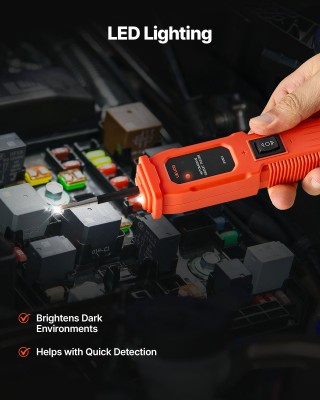 VEVOR Δοκιμαστής Κυκλωμάτων Αυτοκινήτου, 6 - 36 DCV με Φωτισμό, Πορ...