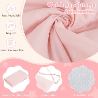 Costway Παιδική σκηνή με πλενόμενο βαμβακερό χαλάκι & σημαιάκια, σ... Costway Παιδική σκηνή με πλενόμενο βαμβακερό χαλάκι & σημαιάκια, σ...