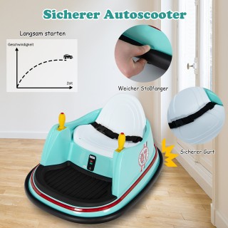 Costway Αυτοκινούμενο Αυτοκινητάκι 6V με Χρωματιστά Φώτα & Τηλεχειρ...