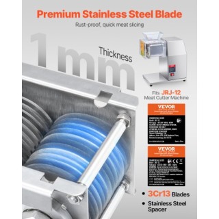 VEVOR Λεπίδα Κοπής Κρέατος 7mm Ανοξείδωτο Ατσάλι για SJY-DQ90 Κρεατ...
