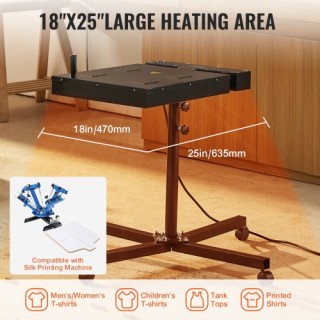 VEVOR Φλας Στεγνωτήρας Μεταξοτυπίας 18x25 με Έλεγχο Θερμοκρασίας W... VEVOR Φλας Στεγνωτήρας Μεταξοτυπίας 18x25 με Έλεγχο Θερμοκρασίας W...