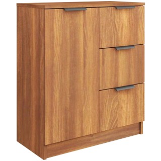 Shally Dogan  Ξύλινη Κονσόλα Δρυς με 1 Πόρτα και 3 Συρτάρια Εξοικον...