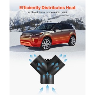 VEVOR Σύνδεσμος Θέρμανσης Ντίζελ 75mm, Αξεσουάρ 3 Δρόμων Y, για Σωλ...