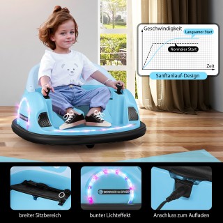 Costway Ηλεκτρικό Αυτοκινητάκι για Μικρά Παιδιά 12V με Ασύρματο Χει...