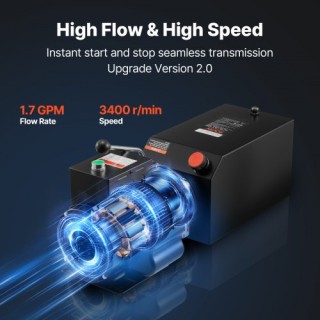 VEVOR Μονάδα Ισχύος Υδραυλικής Αντλίας 220V, 15Qt, Ενιαίος Δράσης, ... VEVOR Μονάδα Ισχύος Υδραυλικής Αντλίας 220V, 15Qt, Ενιαίος Δράσης, ...