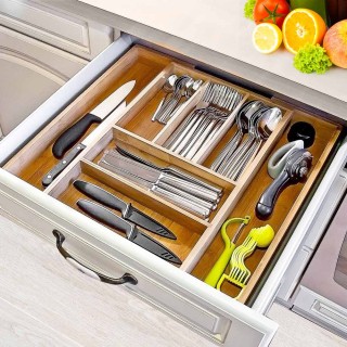 BAKAJI Επεκτάσιμος Δίσκος Μαχαιροπήρουνων για Συρτάρι Κουζίνας από... BAKAJI Επεκτάσιμος Δίσκος Μαχαιροπήρουνων για Συρτάρι Κουζίνας από...