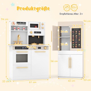 Costway Διπλή Παιδική Κουζίνα με Εκπαιδευτική Ομιλούσα Αφίσα - Παιδ... Costway Διπλή Παιδική Κουζίνα με Εκπαιδευτική Ομιλούσα Αφίσα - Παιδ...