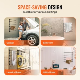 VEVOR Επιτοίχια Βάση Σέλας Έξι Επιπέδων για Αγγλικές & Δυτικές Σέλε...