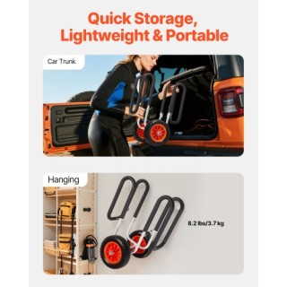 VEVOR Καρότσι Καγιάκ για Όρθια Κωπηλασία με Τροχούς & Στηρίγματα CZ...