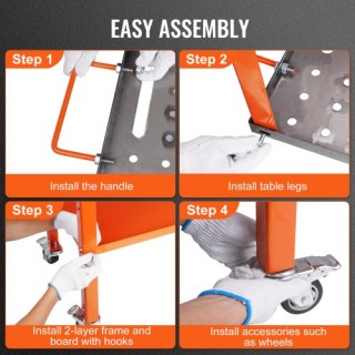 Φορητό Τραπέζι Συγκόλλησης VEVOR 36 x 18, 544kg, με Ρόδες και Φρένα... Φορητό Τραπέζι Συγκόλλησης VEVOR 36 x 18, 544kg, με Ρόδες και Φρένα...