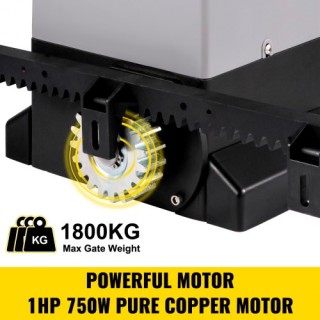 VEVOR Αυτόματο Άνοιγμα Συρόμενης Πύλης 1800 KG με 4 Τηλεχειριστήρι... VEVOR Αυτόματο Άνοιγμα Συρόμενης Πύλης 1800 KG με 4 Τηλεχειριστήρι...