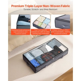 VEVOR Σετ 6 Στοιβαζόμενα Κουτιά Οργάνωσης Υποδημάτων 90L με Διαφανέ...