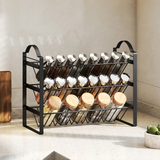 HOMCOM Τριώροφος Οργανωτής για Μπαχαρικά Κουζίνας, Εξοικονομώντας Χ... HOMCOM Τριώροφος Οργανωτής για Μπαχαρικά Κουζίνας, Εξοικονομώντας Χ...