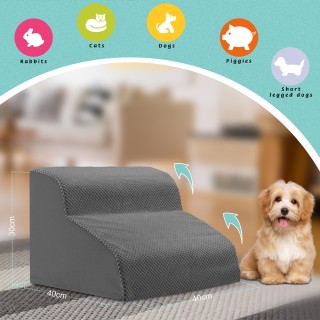 BAKAJI Γκρι Σκάλα για Κατοικίδια 2 Σκαλοπάτια για Γάτες και Σκύλου... BAKAJI Γκρι Σκάλα για Κατοικίδια 2 Σκαλοπάτια για Γάτες και Σκύλου...