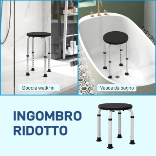 HOMCOM Αντιολισθητικό και Ρυθμιζόμενο σε 8 Ύψη Σκαμπό Ντους, από Αλ... HOMCOM Αντιολισθητικό και Ρυθμιζόμενο σε 8 Ύψη Σκαμπό Ντους, από Αλ...