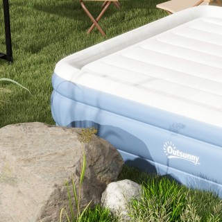 Διπλό φουσκωτό κρεβάτι με αντλία φουσκώματος και τσάντα, 152x203x46...