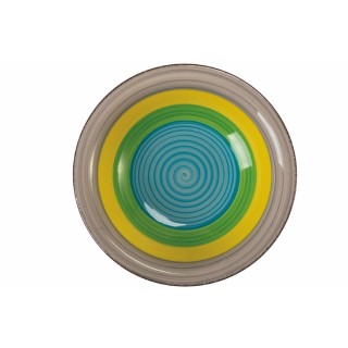 Galileo Σετ πιάτων 12 τεμαχίων από χειροποίητη κεραμική γκρες, 4 δι...