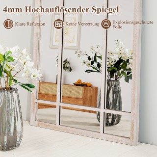 Costway Καμπύλος επιτοίχιος καθρέφτης Farmhouse με πλαίσιο παραθύρο... Costway Καμπύλος επιτοίχιος καθρέφτης Farmhouse με πλαίσιο παραθύρο...