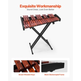 VEVOR Ξυλόφωνο Glockenspiel 32 Νότων με Ρυθμιζόμενη Βάση και Αξεσου... VEVOR Ξυλόφωνο Glockenspiel 32 Νότων με Ρυθμιζόμενη Βάση και Αξεσου...