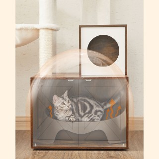 Δέντρο Γάτας - Ονυχοδρόμιο 2 σε 1 με Ενσωματωμένο Ξύλινο Ντουλάπι γ... Δέντρο Γάτας - Ονυχοδρόμιο 2 σε 1 με Ενσωματωμένο Ξύλινο Ντουλάπι γ...