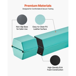 VEVOR Αναδιπλούμενη Δοκός Ισορροπίας 8FT για Παιδιά με Αντιολισθητι...