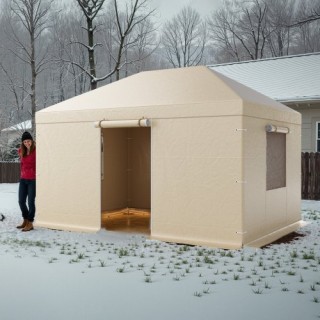 VEVOR Κάλυμμα Χειμερινής Περγκοτέντας 3.08 x 4.39 m με Πλευρικά Τοι... VEVOR Κάλυμμα Χειμερινής Περγκοτέντας 3.08 x 4.39 m με Πλευρικά Τοι...