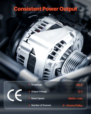 VEVOR Δυναμό Αυτοκινήτου για Chevy Express 2500 V6 4.3L V8 6.0L (20... VEVOR Δυναμό Αυτοκινήτου για Chevy Express 2500 V6 4.3L V8 6.0L (20...