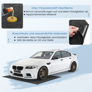 Costway Αντιολισθητικό & Αδιάβροχο Ματάκι Γκαράζ 180 x 150 εκ. HZ10334 Costway Αντιολισθητικό & Αδιάβροχο Ματάκι Γκαράζ 180 x 150 εκ. HZ10334