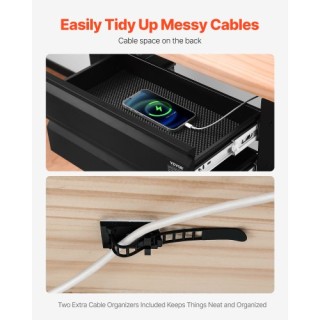 VEVOR Συρταριέρα 2 Συρταριών 40 cm Οργανωτής Κάτω από το Γραφείο GZ...