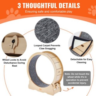 VEVOR Μεγάλος Τροχός Άσκησης για Γάτες Εσωτερικού Χώρου MZMPBJYMSMD... VEVOR Μεγάλος Τροχός Άσκησης για Γάτες Εσωτερικού Χώρου MZMPBJYMSMD...