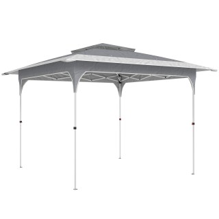 Outsunny Πτυσσόμενο Κιόσκι Κήπου Pop-Up 3,5 x 3,5 μ., Σκούρο Γκρι 8...