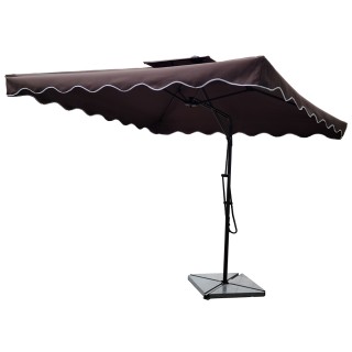 BAKAJI Ομπρελόνι Κήπου Αποκεντρωμένο 2,5 μτ Καφέ με εκκρεμές Μεταλ... BAKAJI Ομπρελόνι Κήπου Αποκεντρωμένο 2,5 μτ Καφέ με εκκρεμές Μεταλ...