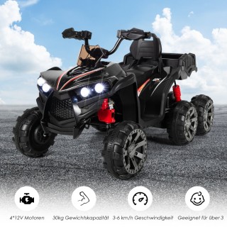 Costway  Παιδικό Quad με LED Φώτα, Μουσική και Επαναφορτιζόμενη Μπα...