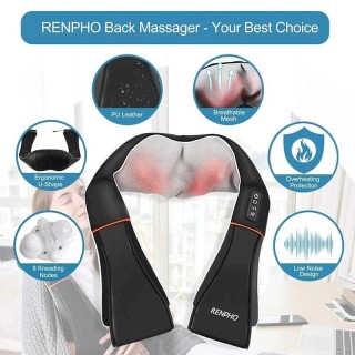 Renpho Συσκευή Μασάζ Αυχένα & Ωμων – Επαγγελματικό Shiatsu Μασάζ με...