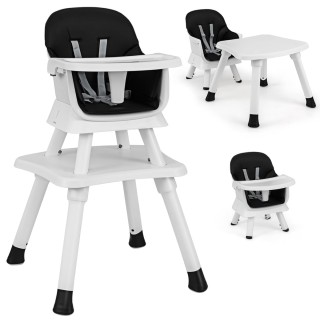 Costway Πολυλειτουργική Καρέκλα Μωρού 6-σε-1 - Μαύρη AD10027BK Costway Πολυλειτουργική Καρέκλα Μωρού 6-σε-1 - Μαύρη AD10027BK