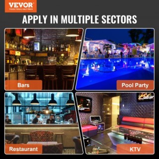 Ράφι Μπουκαλιών LED VEVOR 48 2 Επιπέδων με Έλεγχο RF & Εφαρμογής Z... Ράφι Μπουκαλιών LED VEVOR 48 2 Επιπέδων με Έλεγχο RF & Εφαρμογής Z...