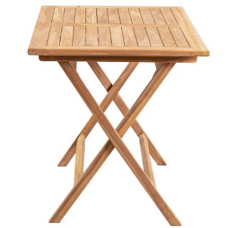 BAKAJI Πτυσσόμενο Ορθογώνιο Τραπέζι Κήπου από Τικ 120 x 70 Εξωτερι... BAKAJI Πτυσσόμενο Ορθογώνιο Τραπέζι Κήπου από Τικ 120 x 70 Εξωτερι...