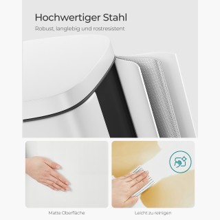 SONGMICS Κάδος Απορριμμάτων Κουζίνας 30L με Πεντάλ, Λευκός, TB03WT&... SONGMICS Κάδος Απορριμμάτων Κουζίνας 30L με Πεντάλ, Λευκός, TB03WT&...