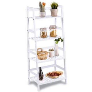 BAKAJI Πολυλειτουργική Ραφιέρα από Μπαμπού με 4 Ράφια 116x48x32cm γ... BAKAJI Πολυλειτουργική Ραφιέρα από Μπαμπού με 4 Ράφια 116x48x32cm γ...