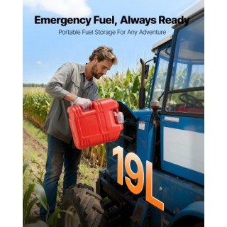 VEVOR Δοχείο Καυσίμου 19 Λ, Κόκκινο, με Στόμιο & Διαφανή Κλίμακα, Ρ... VEVOR Δοχείο Καυσίμου 19 Λ, Κόκκινο, με Στόμιο & Διαφανή Κλίμακα, Ρ...