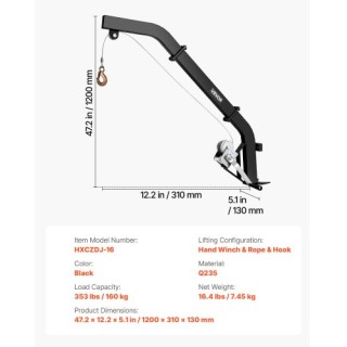 VEVOR Ανυψωτήρας Θηραμάτων Δέντρου, Φορτίου 353lbs, με Ιμάντα Καστά...