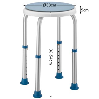 BAKAJI Περιστρεφόμενο Σκαμπό Ντους Καθιστό Καρέκλα Μπάνιου Ρυθμιζό... BAKAJI Περιστρεφόμενο Σκαμπό Ντους Καθιστό Καρέκλα Μπάνιου Ρυθμιζό...