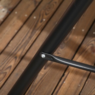 Outsunny Κούνια Κήπου 3 Θέσεων από Ατσάλι με Σκίαστρο από Πολυεστέρ...