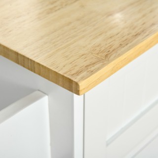 Καρότσι κουζίνας πολλαπλών χρήσεων HOMCOM με 2 συρτάρια, 3 πόρτες κ...