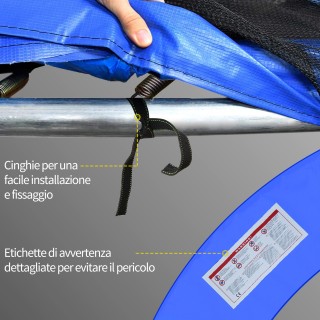 Κάλυμμα προστασίας τραμπολίνου HOMCOM (Ø366 cm) 120307-011